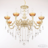 Люстра AL79101/8/250 B WMG P Amber/M-1F Bohemia Ivele Crystal 
