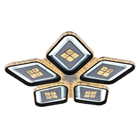 Светодиодная диммируемая люстра с ПДУ Profit Light 8054/5 WHT+BLK 270W 