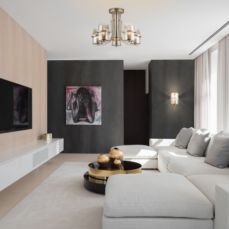 60085/5 античная бронза античная бронза Потолочная люстра со стеклянными плафонами Eurosvet Coppa 