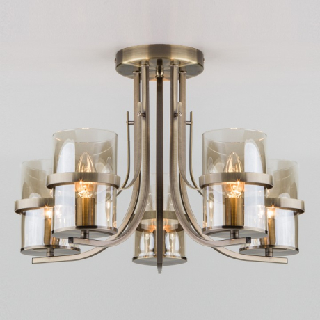 Потолочная люстра Eurosvet Coppa 60085/5 античная бронза 