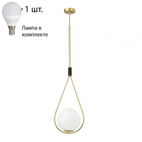 Подвесной светильник с лампочкой Odeon Light Flari 4810/1A+Lamps E14 P45 