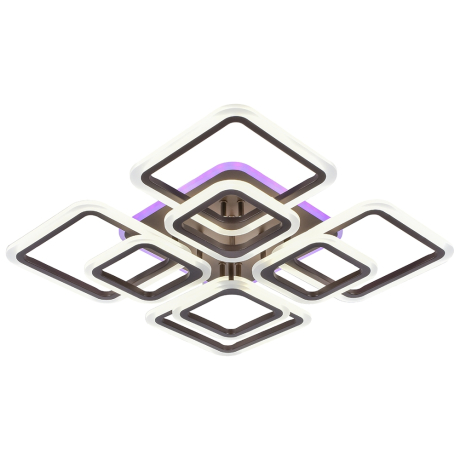 Светодиодная люстра с ПДУ Profit Light 8075/4+4 COF 176W+10W RGB 