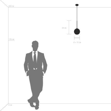 Светильник подвесной с Led лампочками в комплекте Lightstar 815210+Lamps 