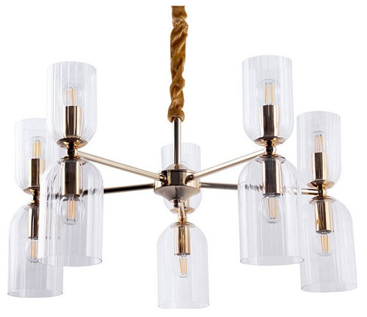 Подвесная люстра Arte Lamp Charm A1623LM-10GO 