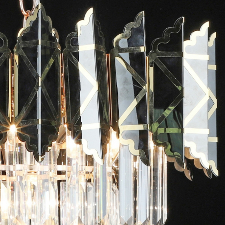 Подвесная хрустальная люстра Reluce 02202-0.4-07 FGD+BK (1425126) 