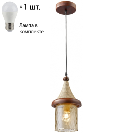 Подвесной светильник с лампочкой Velante 564-706-01+Lamps E27 P45 