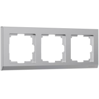 Рамка на 3 поста (серебряный) Werkel W0031806