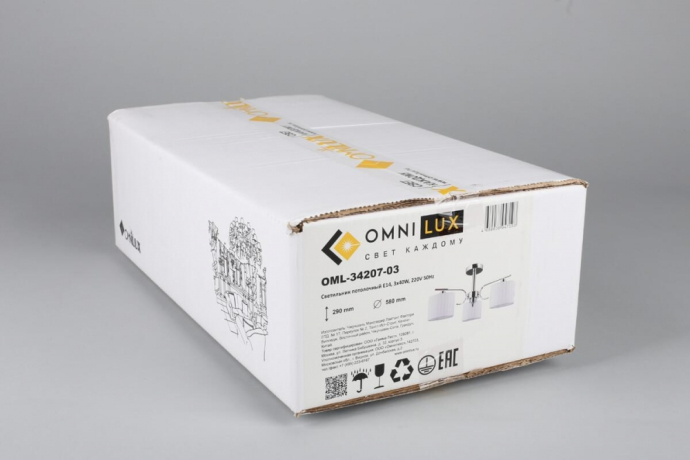Люстра потолочная с лампочками Omnilux OML-34207-03+Lamps 