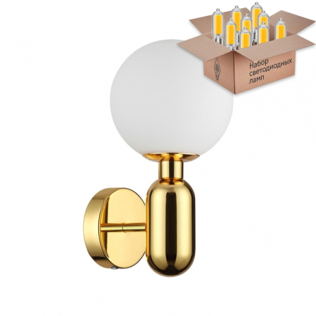 Бра с лампочкой Odeon Light Okia 4669/1W+Lamps G9 