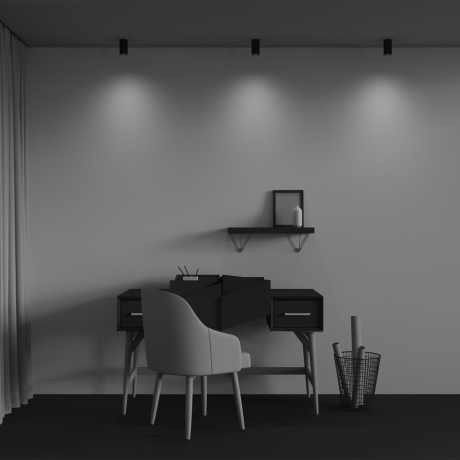 Накладной светильник Maytoni Technical Calipso C106CL-01-GU10-B 