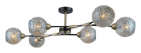 Люстра на штанге ILLUMICO  IL0253-6CSQ-79 BK AB