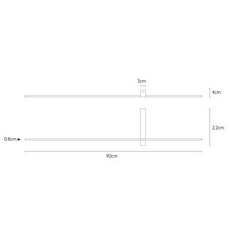 Настенный светодиодный светильник Lucide Segin 12200/90/30 