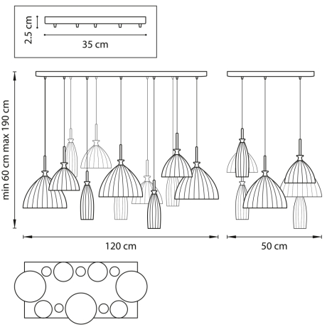 810223 Подвесная люстра Lightstar Simple light 810 
