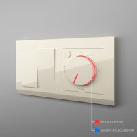 Терморегулятор электромеханический для теплого пола (слоновая кость) Werkel W1151103