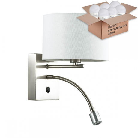 Бра с лампочкой Lumion Nikki 3745/1A+Lamps E14 P45 