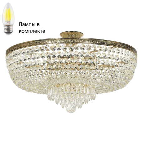 Потолочная люстра с лампочками Arti Lampadari Nonna E 1.3.50.503 G+Lamps 