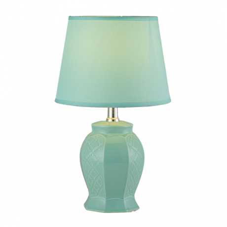 Настольная лампа с абажуром и с лампочкой Arti Lampadari Gadoni E 4.1.T1 BL+Lamps 