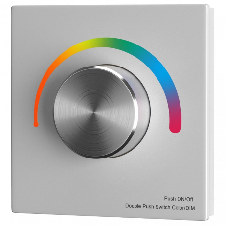 Панель-регулятора цвета RGB роторный встраиваемый Maytoni Lighting control 711027