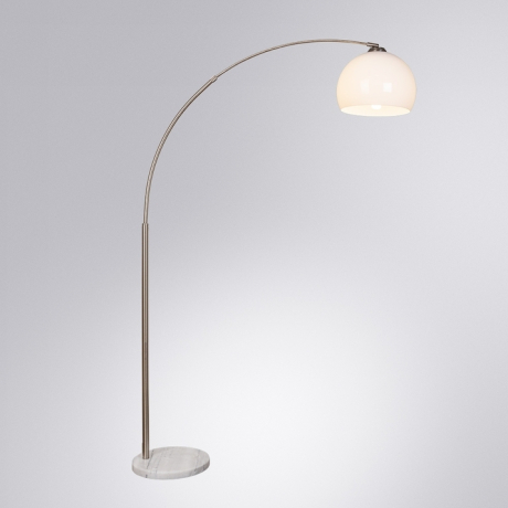 Торшер с лампочкой Arte lamp A5822PN-1SS+Lamps 