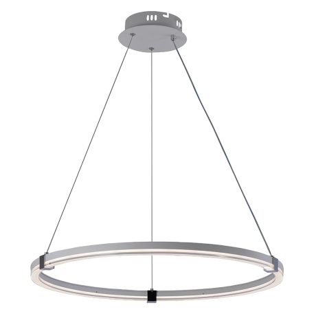 Подвесная диммируемая люстра с пультом ДУ Profit Light 6097/1 WHT+CHR 68W 