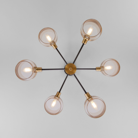 Люстра на штанге Eurosvet Arcada 70127/6 черный (a055603) 