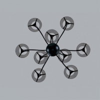 Люстра на штанге с лампочкой LUMION 6570/9C+Lamps