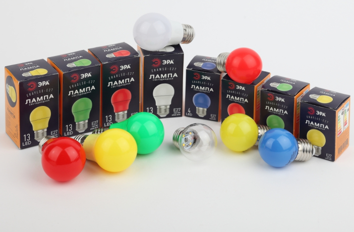 Лампа светодиодная ЭРА E27 3W 3000K синяя ERABL50-E27 Б0049578 