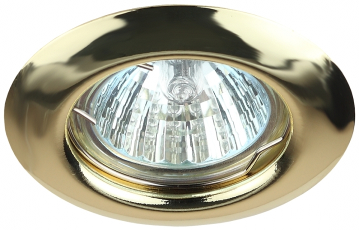 Точечный встраиваемый штампованный светильник Эра ST3 GD C0043802 