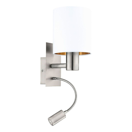 96484 Настенный светильник с дополнительной лампой для чтения Eglo Pasteri 