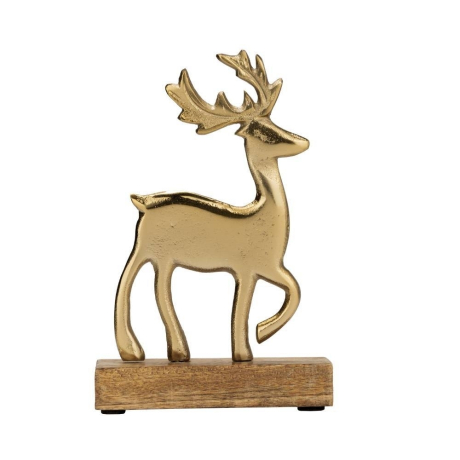 427573 Фигурка Олень BALIGUIAN L130, B50, H200 алюминий, дерево, золотой, натуральный Eglo 