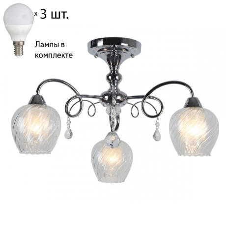 Люстра потолочная с лампочками Omnilux OML-53607-03+Lamps 