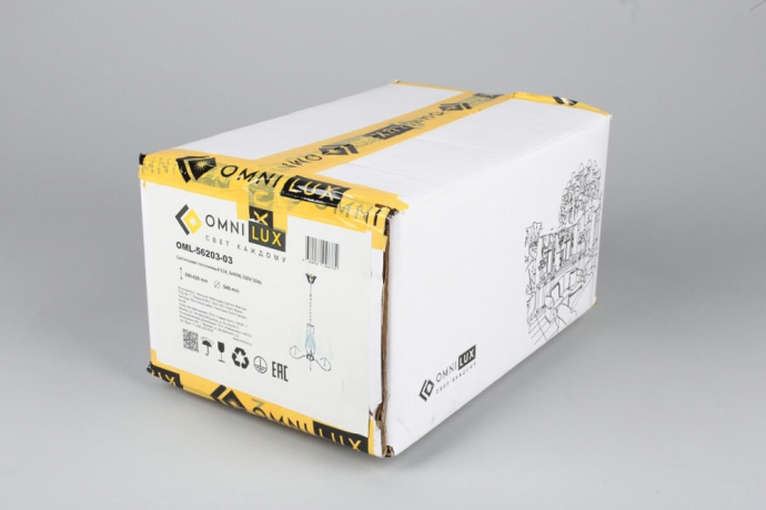 Люстра подвесная с лампочками Omnilux OML-56203-03+Lamps 