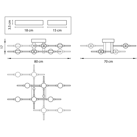 Потолочная светодиодная люстра Bergamo Lightstar 745147 