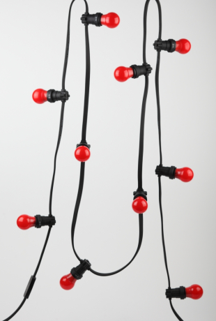 Лампа светодиодная ЭРА E27 3W 3000K красная ERARL50-E27 Б0049580 