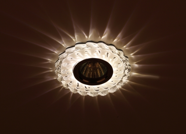 Встраиваемый светильник c LED подсветкой Эра DK LD36 SL/WH (Б0036480) 