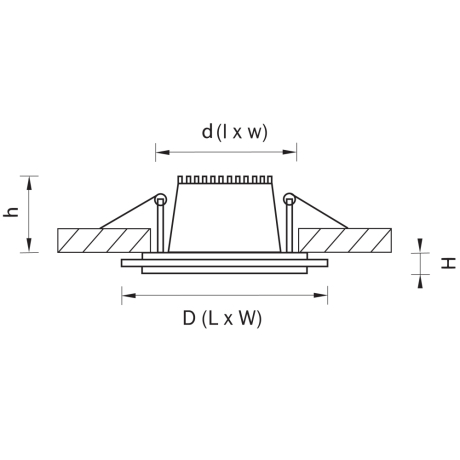 Светодиодный встраиваемый светильник Acri 212021 Lightstar 