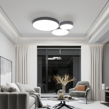 Потолочный светильник с пультом ДУ 90318/1 серый Eurosvet (a062827) 