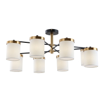 Люстра на штанге с лампочками Arte lamp A4099PL-8BK+Lamps