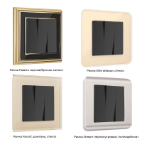 Выключатель трехклавишный  (черный матовый)Werkel W1130008