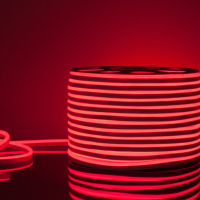 50м. Комплект неоновой ленты красного цвета 2835, 9.6W, 220V, 120LED/m, IP67 Elektrostandard a040595