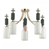 Потолочная люстра с лампочками Odeon 4861/5C+Lamps