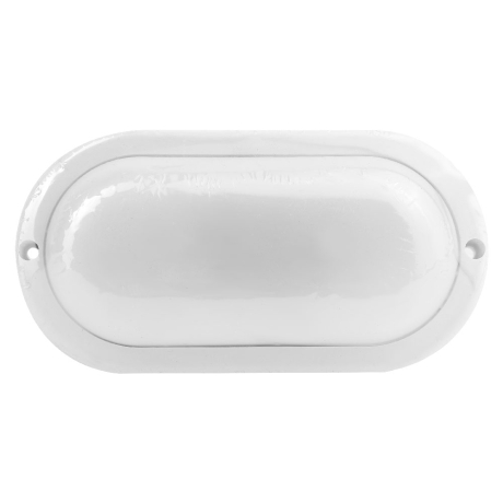 Ultraflash LBF-0902 C01 (Св-к LED влагозащищённый, 12 Вт, IP65, 220В, 6500К, овал) (15349) 