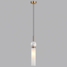 4359/1 MIDCENT ODL25 Подвесной светильник под латунь/металл/стекло/белый мрамор IP20 1*E14 40W 220V LOLLA ODEON LIGHT 