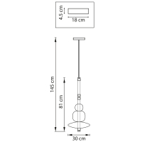 Подвесной светильник Emisfero Lightstar 737540