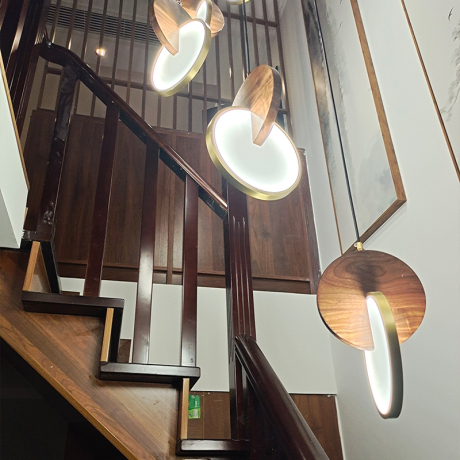 Светодиодный подвесной светильник Glatt Wood ImperiumLoft GLATT-WOOD01 (167490-26) 