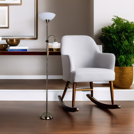 Торшер с пластиковыми плафонами и подсветкой для чтения бронзового цвета от Getogazov Family 19506-756594 