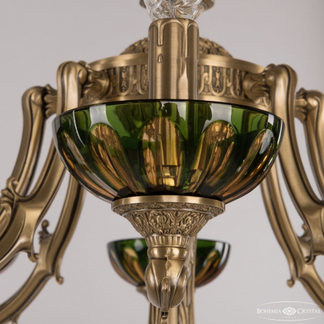 Торшер Bohemia Ivele Crystal 72009T/8/210 FP P Amber-Green/H-1H FA5S 