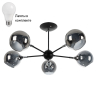 Люстра на штанге с лампочками Arte lamp A2708PL-5BK+Lamps 