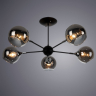 Люстра на штанге с лампочками Arte lamp A2708PL-5BK+Lamps 