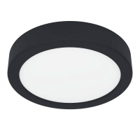 900637 Накладной светильник FUEVA 5, 11W (LED), 3000K, IP44, ?160, сталь, черный / пластик, белый